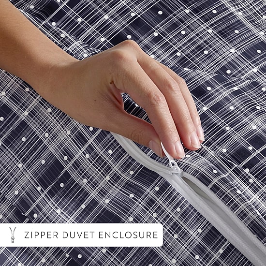 Casual Comfort Premium Ultra Soft Polka Dot Pattern Duvet Cover Set