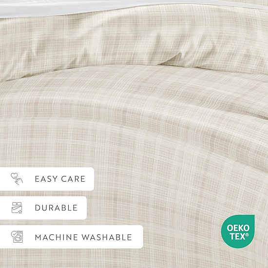 Casual Comfort™ Premium Ultra Soft Thatch Pattern Duvet Cover Set