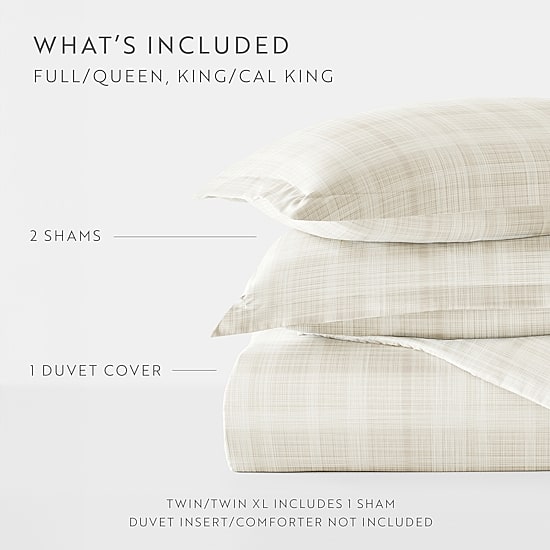 Casual Comfort™ Premium Ultra Soft Thatch Pattern Duvet Cover Set