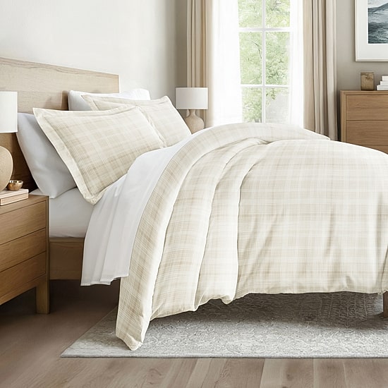 Casual Comfort™ Premium Ultra Soft Thatch Pattern Duvet Cover Set
