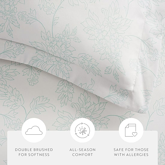 Casual Comfort™ Premium Ultra Soft Vine Pattern Duvet Cover Set