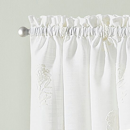 CURTIANWORKS Grace Floral Rod Pocket Valance