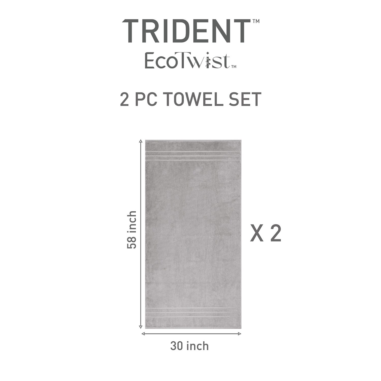 Trident Cotton And Viscose From Bamboo 2-pc. Bath Towel