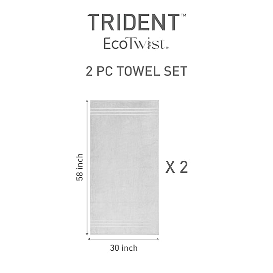 Trident Cotton And Viscose From Bamboo 2-pc. Bath Towel