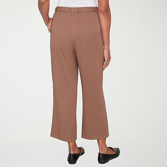 Alfred Dunner Spice Market Womens Straight Ankle Pant