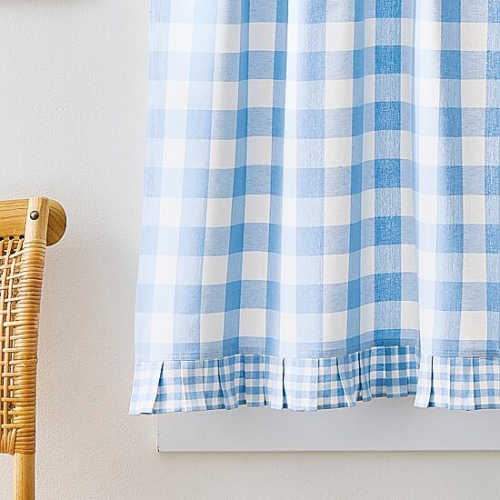 CURTIANWORKS Buffalo 2-pc. Rod Pocket Window Tier