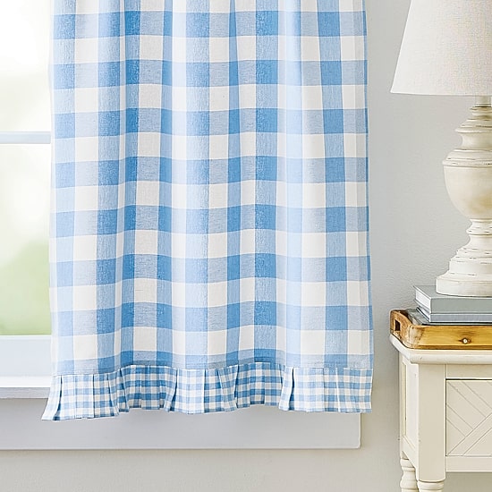 CURTIANWORKS Buffalo 2-pc. Rod Pocket Window Tier