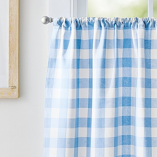 CURTIANWORKS Buffalo 2-pc. Rod Pocket Window Tier