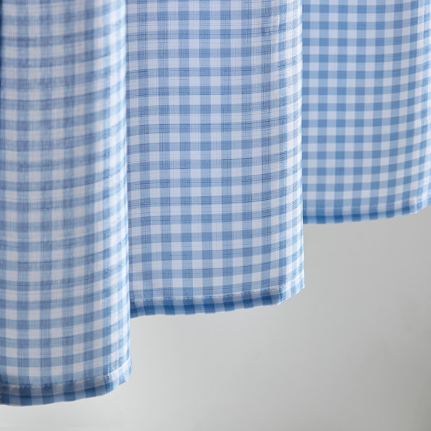 CURTIANWORKS Gingham 3-pc. Rod Pocket Kitchen Curtains & Drapes Window Set