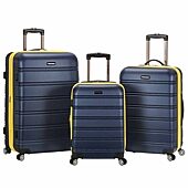 Rockland Abs Non Expandable 3-pc. Hardside Lightweight Luggage Set