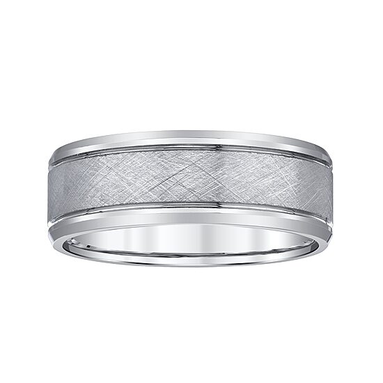 Mens 8MM Tungsten Wedding Band