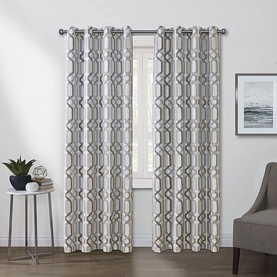 Regal Home Walker Grommet Top Light-Filtering Single Curtain Panel