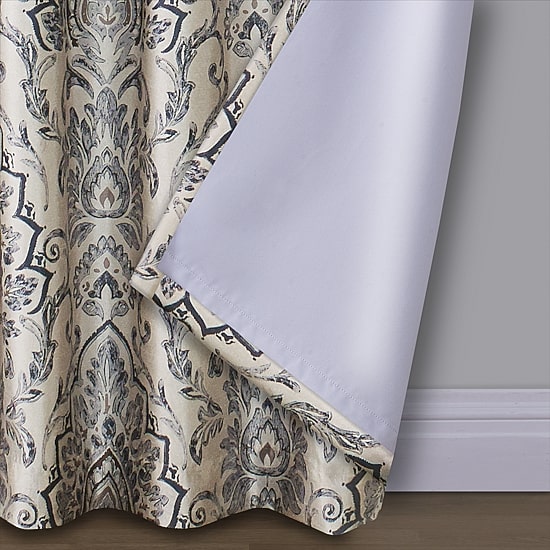 Max Blackout Mystique Print Rod Pocket 100% Blackout Single Curtain Panel