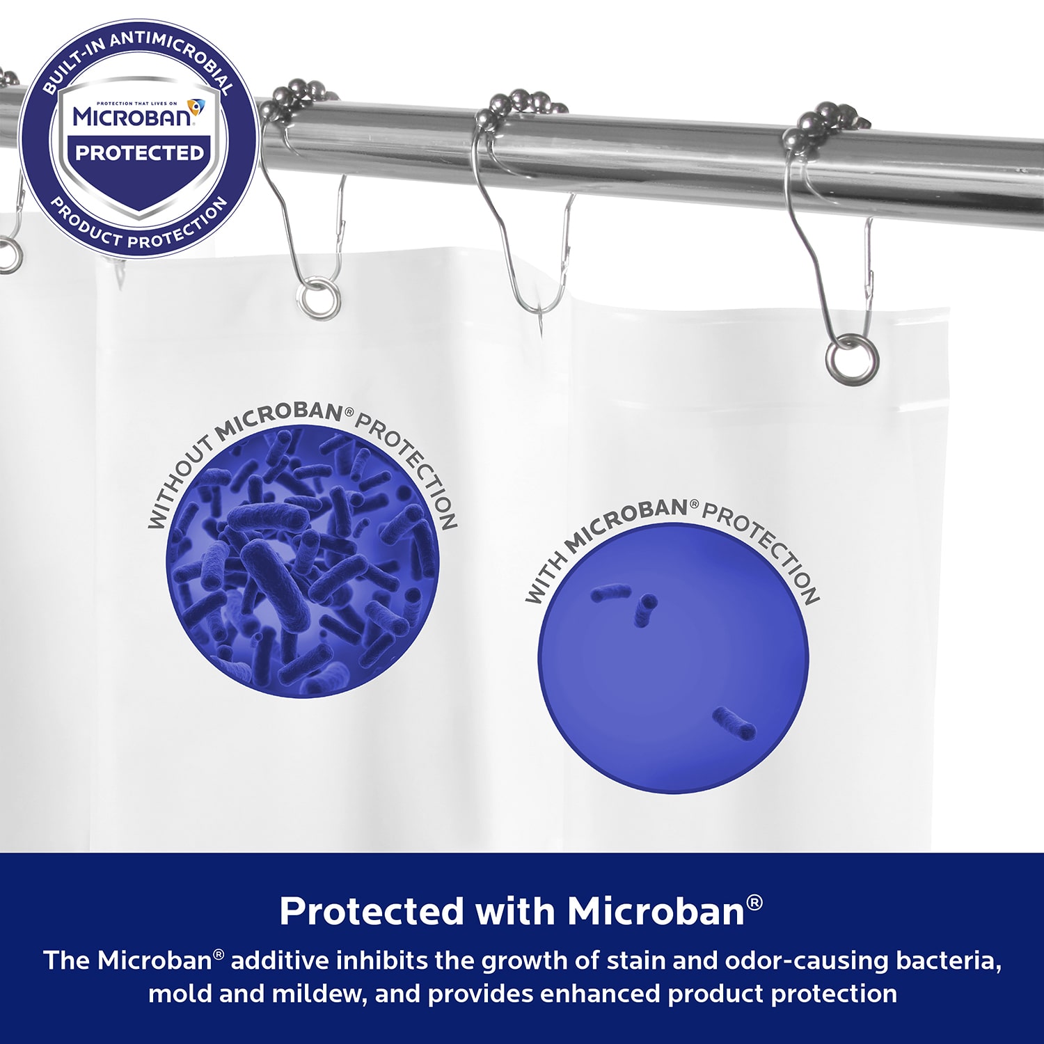 Kenney PEVA. Shower Curtain Liner