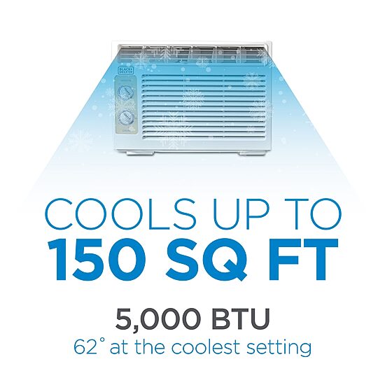 Black+Decker 5000 Btu Ac Window A/C