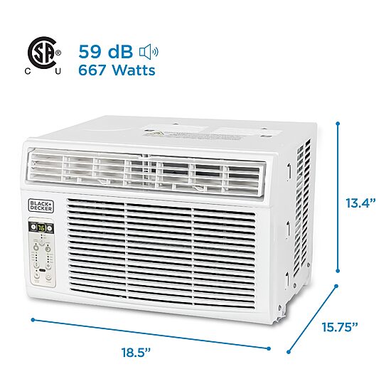 Black+Decker 8000 Btu Ac Window A/C