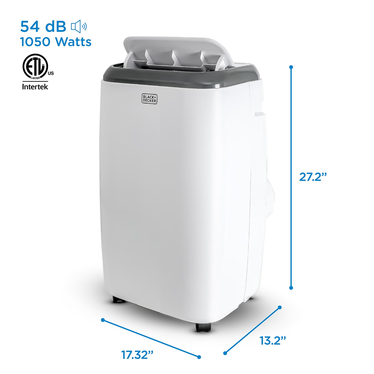 Black+Decker 12000 Btu Portable Air Conditioner With Remote Control White