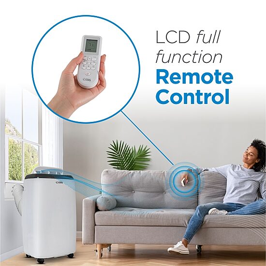 Commericial Cool Cpt10Wb Remote Control Portable Air Conditioner 14000 Btu White