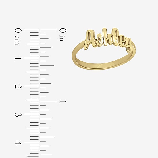 Personalized Script Name Ring