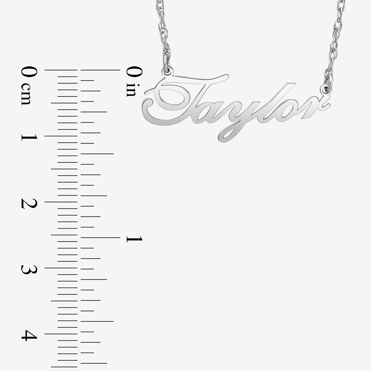 Personalized 14K Gold Over Sterling Silver Script Name Necklace