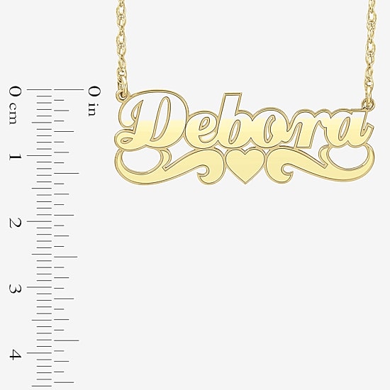 Personalized 14K Gold Over Sterling Silver Name Necklace