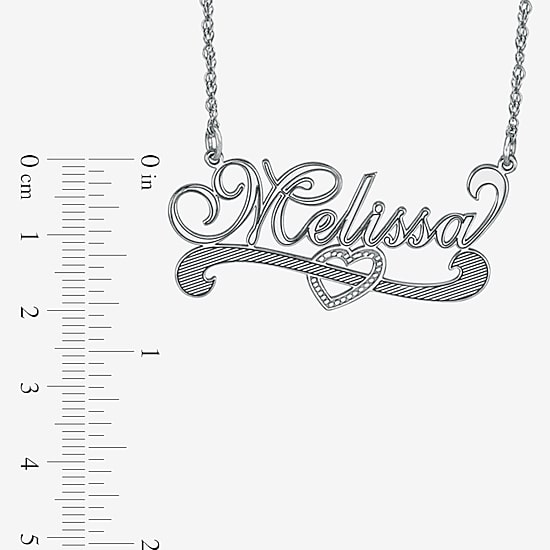 Personalized 14K Yellow Gold Over Sterling Silver Name Necklace