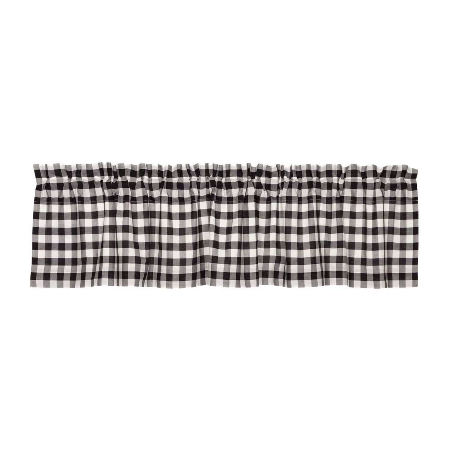 Annie Buffalo Check Rod Pocket Tailored Valance