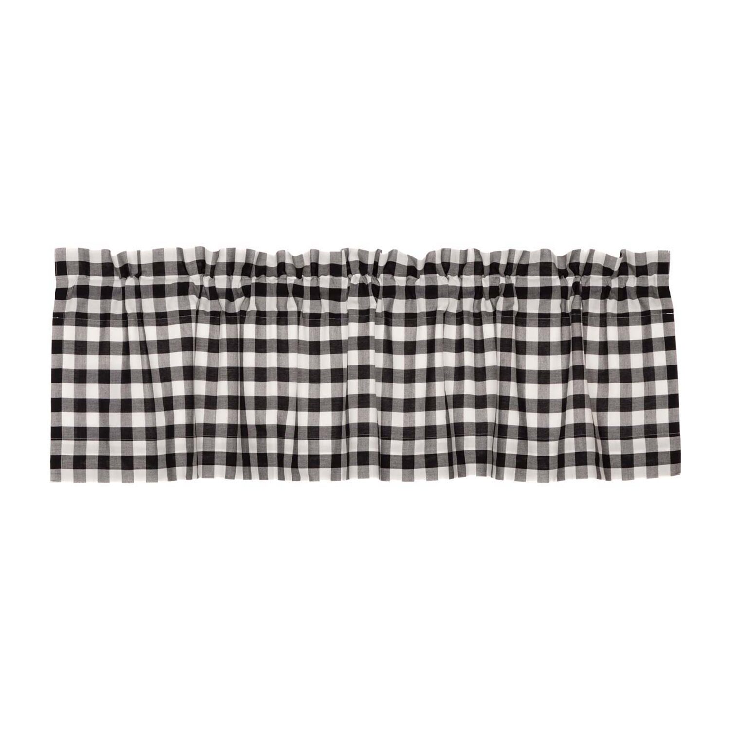 Annie Buffalo Check Rod Pocket Tailored Valance
