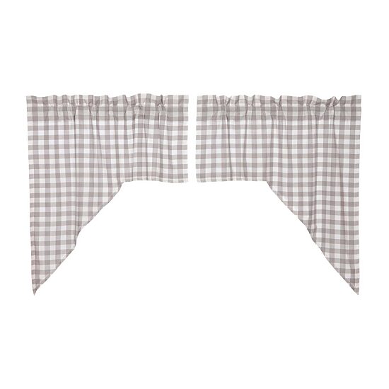 Annie Buffalo Check Multi-Pack Rod Pocket Swag Valance