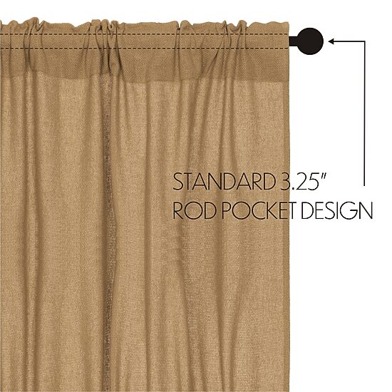 Natural Burlap 2-pc. Window Tier