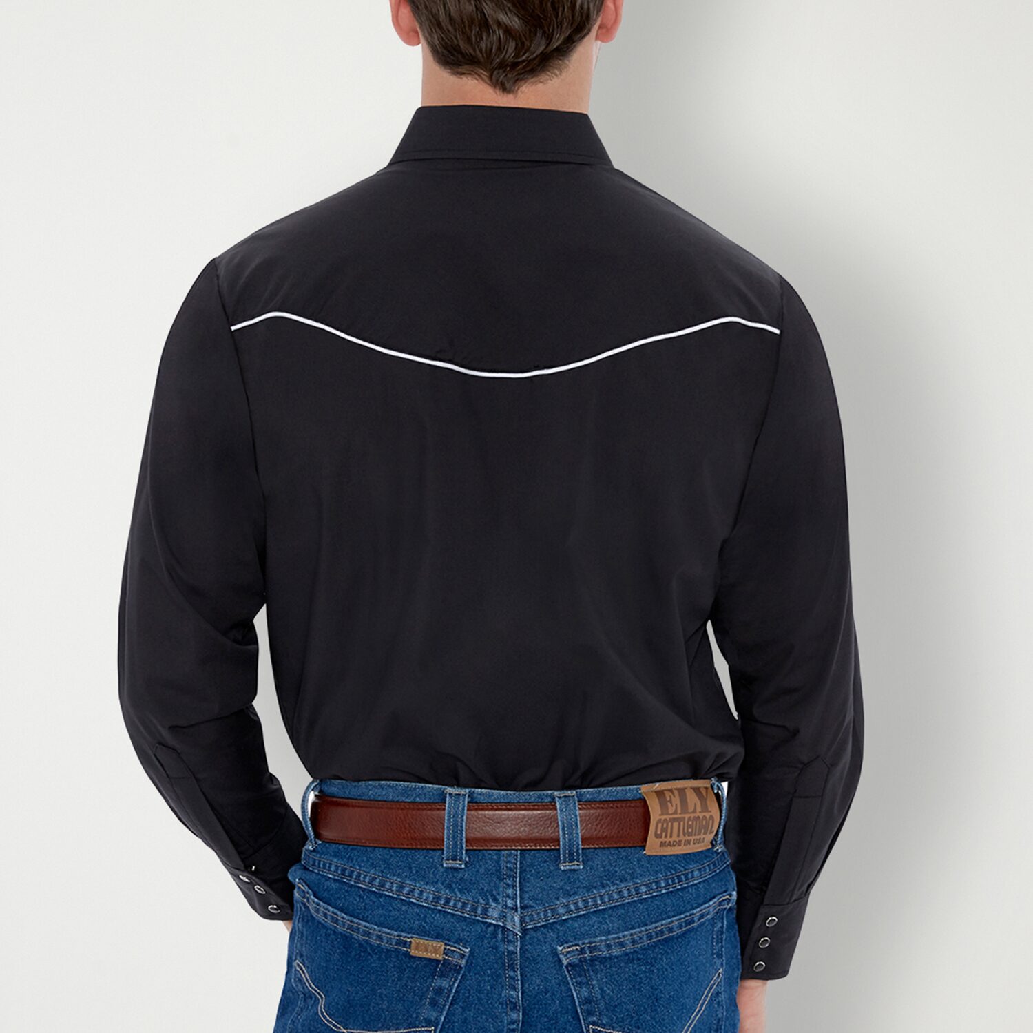 Ely Cattleman Mens Long Sleeve Western Shirt