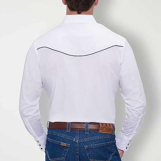 Ely Cattleman Mens Long Sleeve Western Shirt