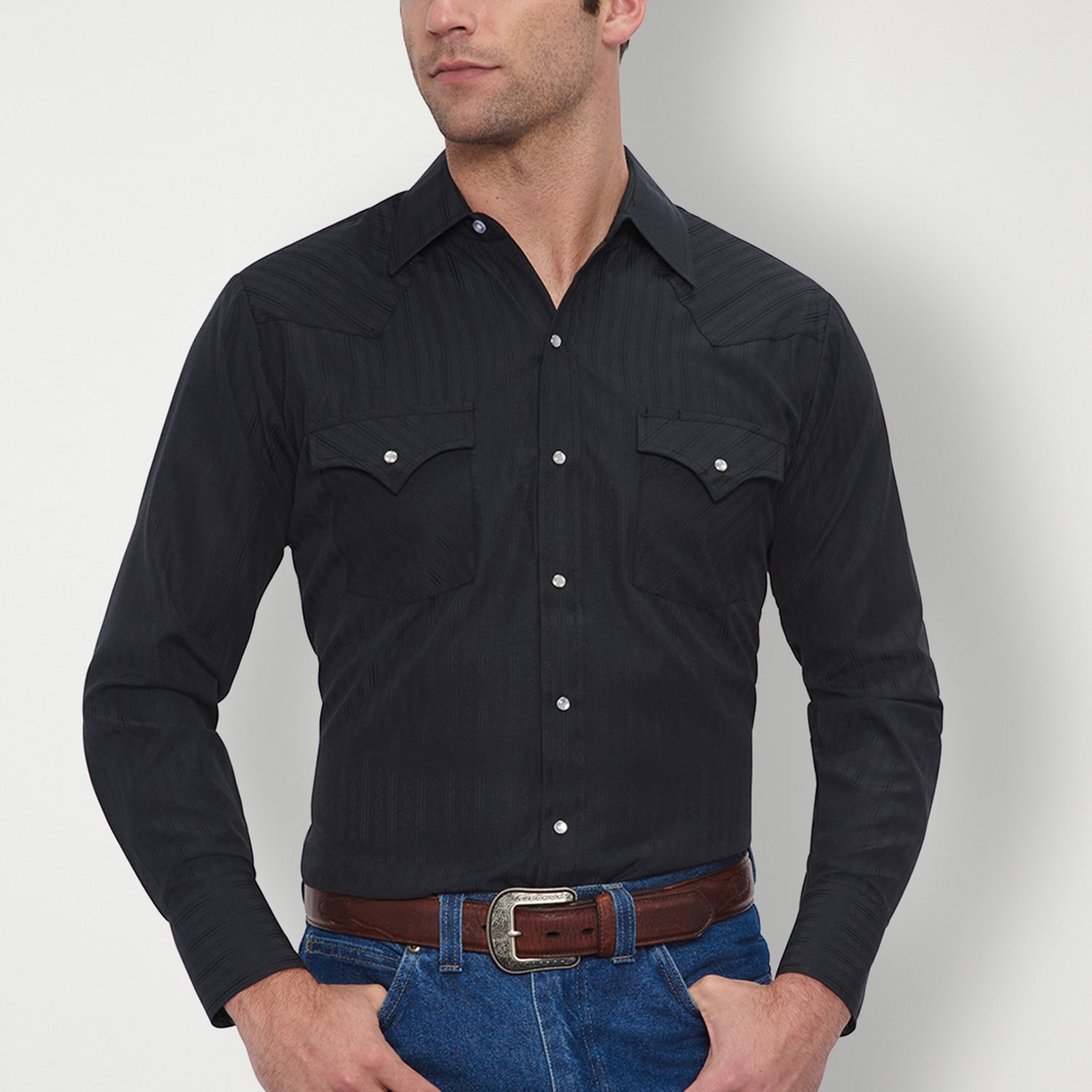 Ely Cattleman Big and Tall Mens Long Sleeve Western Shirt