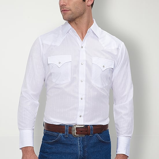 Ely Cattleman Big and Tall Mens Long Sleeve Western Shirt