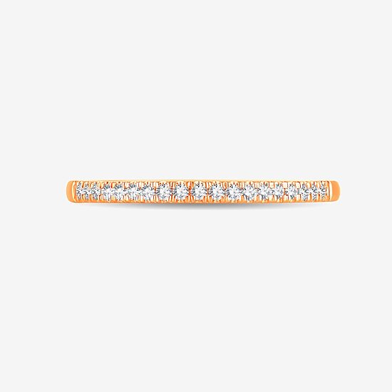 Womens 1 CT. T.W. Natural White Diamond 10K Gold Wedding Band