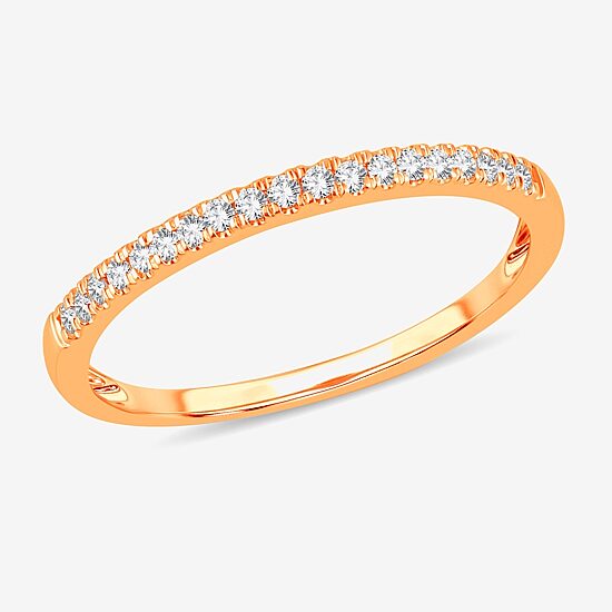Womens 1 CT. T.W. Natural White Diamond 10K Gold Wedding Band