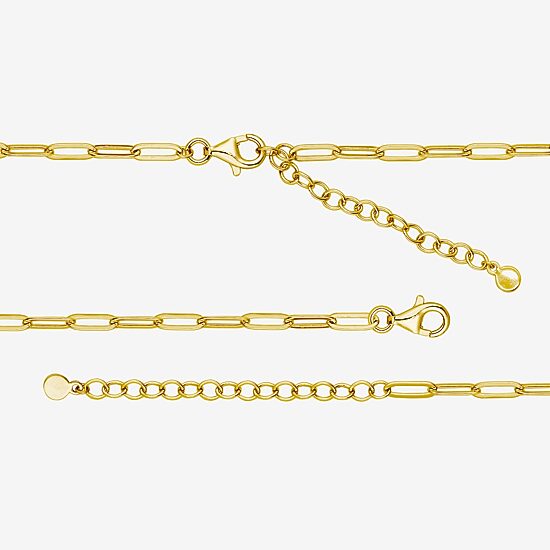 Paris 1901 By Charles Garnier Womens White Cubic Zirconia 18K Gold Over Silver Heart 18 Inch Pendant Necklace