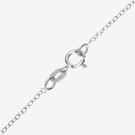 Disney Collection Made in Italy Grogu Girls Sterling Silver 15 Inch Pendant Necklace