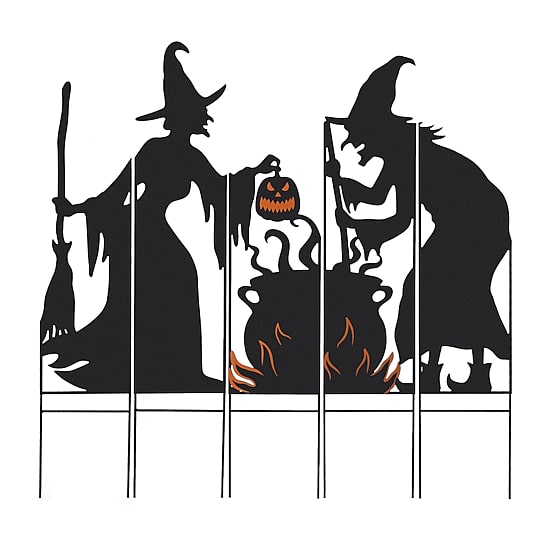 Glitzhome Set Of 5 Halloween Metal Holiday Yard Art