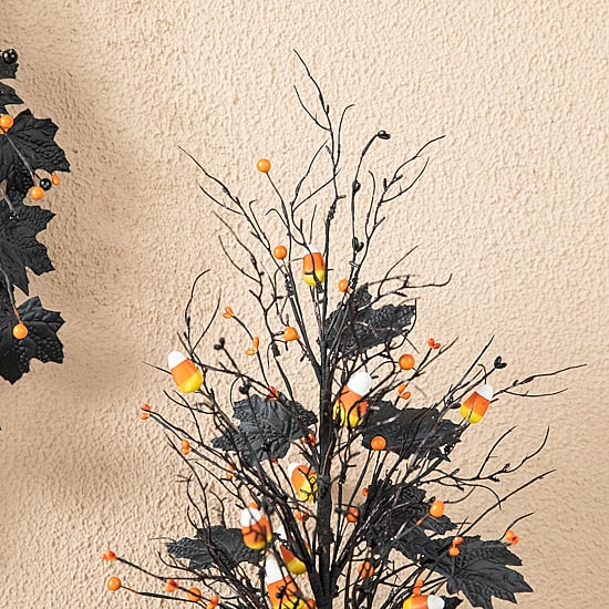 Glitzhome Lighted Tree Halloween Tabletop Decor