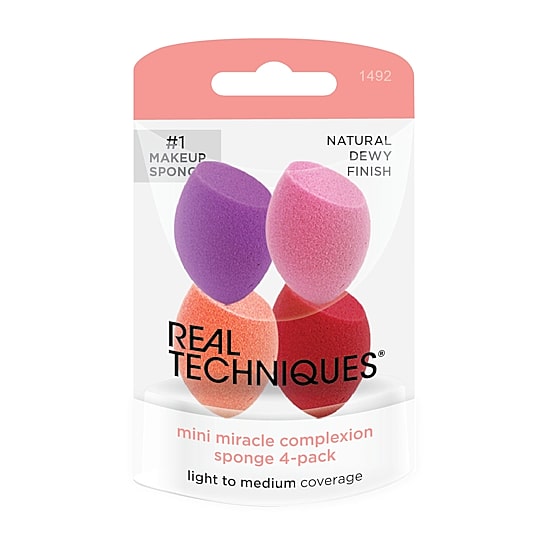 Real Techniques Miracle Mini Complexion Sponge, 4 Count