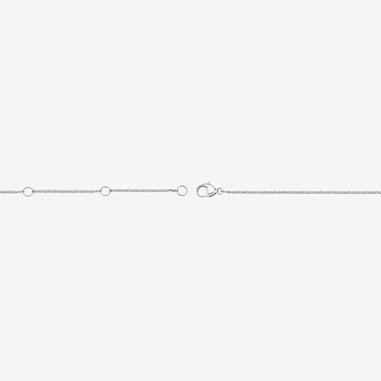 Womens Sterling Silver 16 Inch Cable Chain Necklace