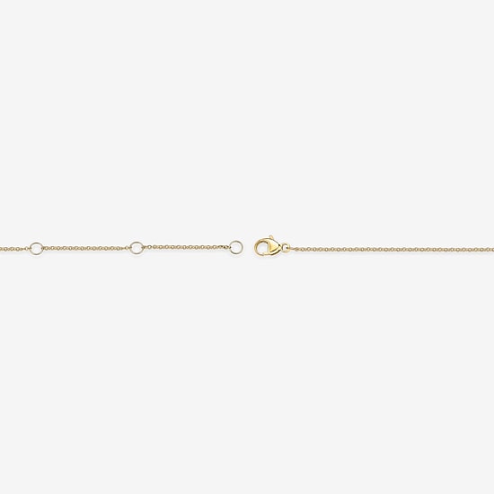 Womens 18K Gold Over Silver 16 Inch Cable Chain Necklace