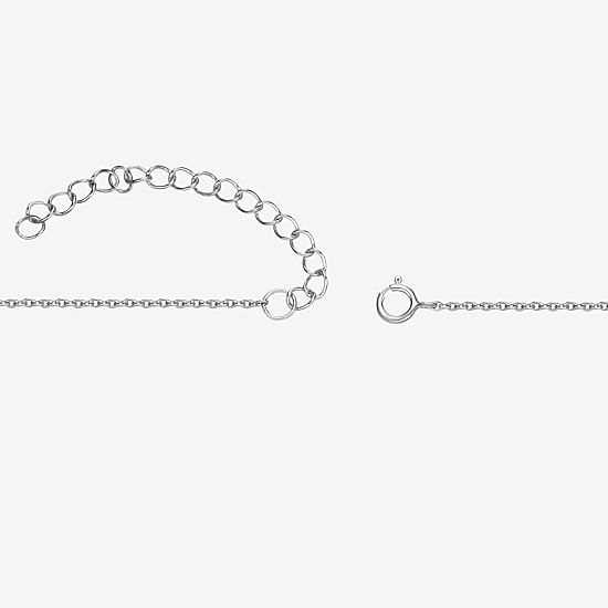 Womens Lab Created Blue Sapphire Sterling Silver 18 Inch Pendant Necklace