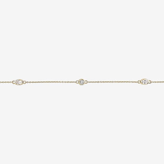 Womens 18K Gold Over Silver 16 Inch Cable Chain Necklace