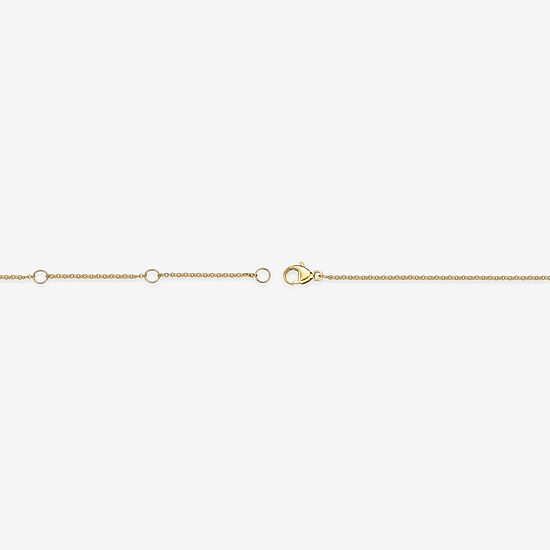 Womens 18K Gold Over Silver 16 Inch Cable Chain Necklace