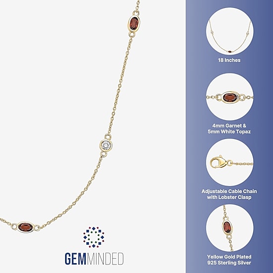 Womens 18K Gold Over Silver 16 Inch Cable Chain Necklace
