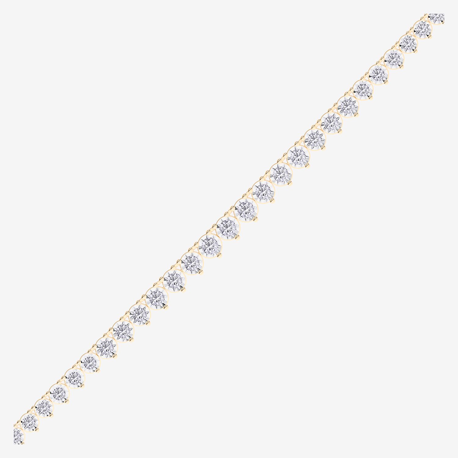F / Vs2) Womens White Diamond Sterling Silver Inch Tennis Necklace