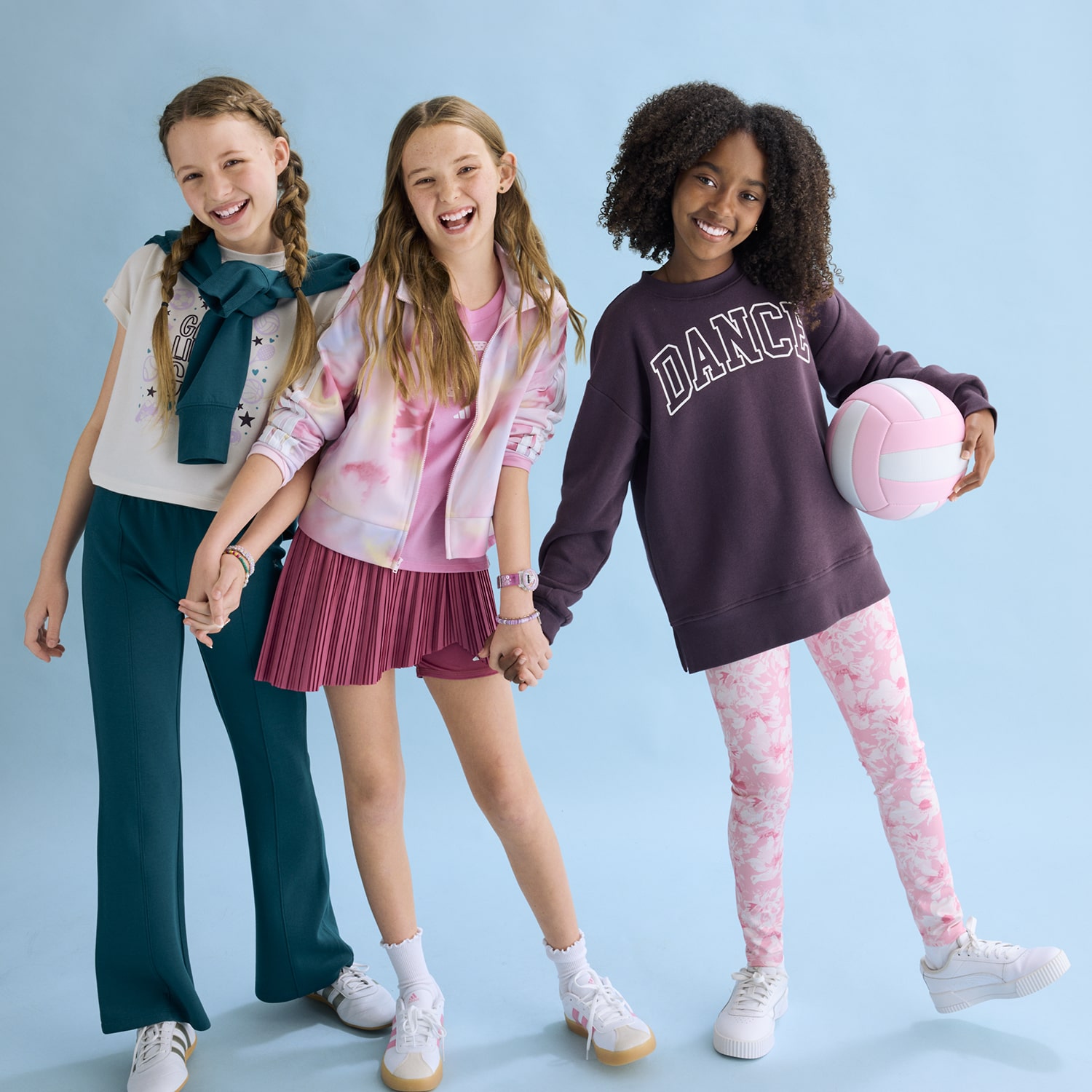 Xersion French Terry Little & Big Kid Girls Crew Neck Short Sleeve Active T-Shirt