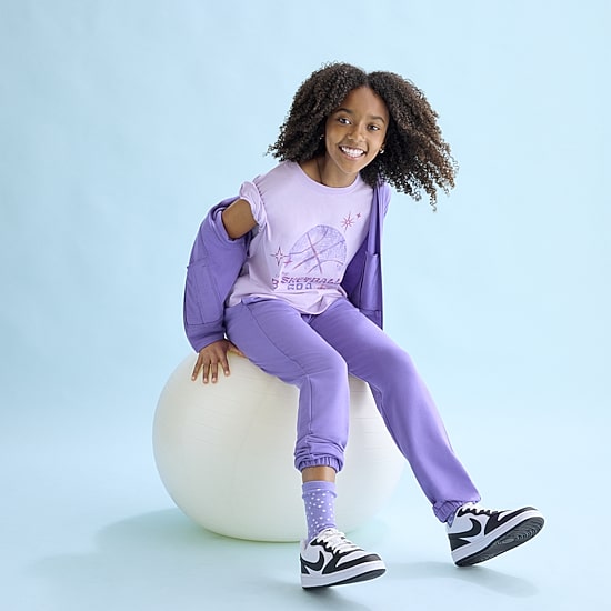 Xersion Super Soft Little & Big Kid Girls Long Sleeve Zipper Active Hoodie